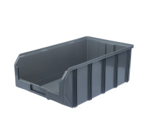 Пластиковый ящик Стелла-техник V-4-серый 502х305х184мм, 20 литров