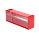Короб откидной Стелла-техник F-300-2 , 300х96х112мм, красный, прозрачный