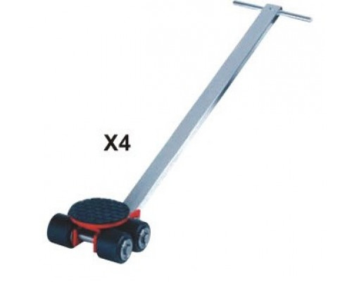 Роликовая платформа поворотная TOR X4 г/п 4тн