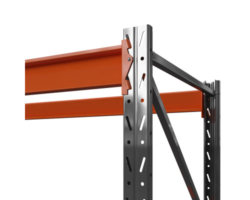 Стеллаж металлический Оптима, 2000x2500x600 мм. Ярусы: 2 шт. без настила