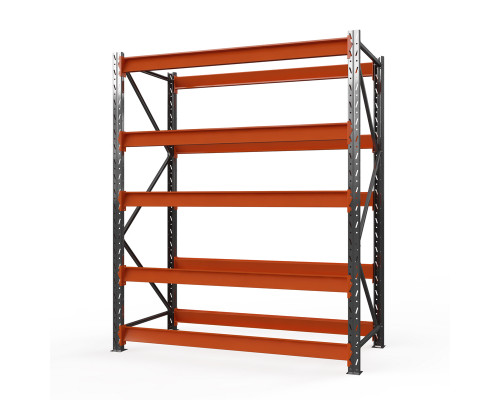 Стеллаж металлический Оптима, 2500x1250x785 мм. Ярусы: 5 шт. без настила