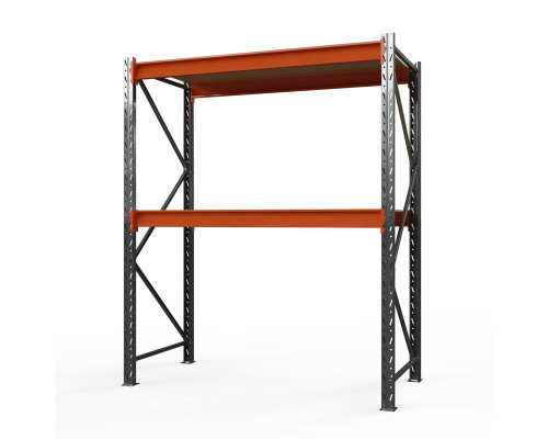 Стеллаж металлический Оптима, 2000x1250x785 мм. Ярусы: 2 шт. фанера