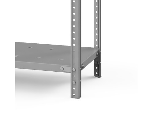 Стеллаж металлический ТС Лайт, 2500x700x600 мм. Полки: 5 шт. метал. перф.