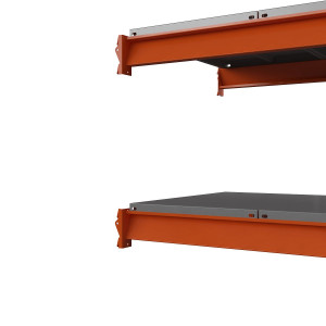 Секция приставная стеллажа металлического Оптима, 3500x2500x785 мм. Ярусы: 6 шт. метал.