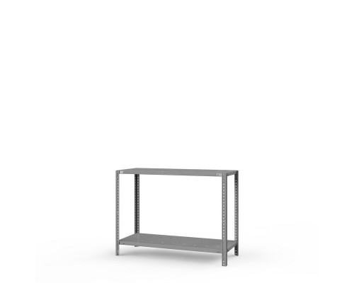 Стеллаж металлический ТС Лайт, 1000x1200x400 мм. Полки: 2 шт. метал. перф.