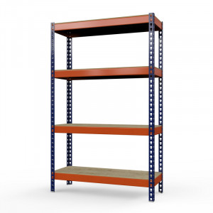 Стеллаж металлический Профи-Т 2500x1845x1005 мм. Ярусы: фанера усил. 4 шт.