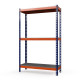 Стеллаж металлический Профи-Т 2000x1540x1005 мм. Ярусы: оцинк. мет. усил. 3 шт.