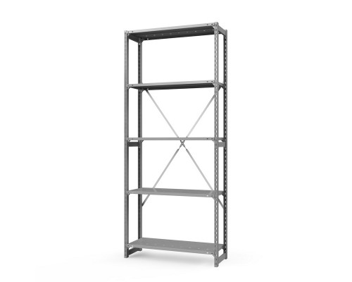 Стеллаж металлический ТСУ Универсал, 2500x760x500 мм. Полки: метал. перф.  5 шт.