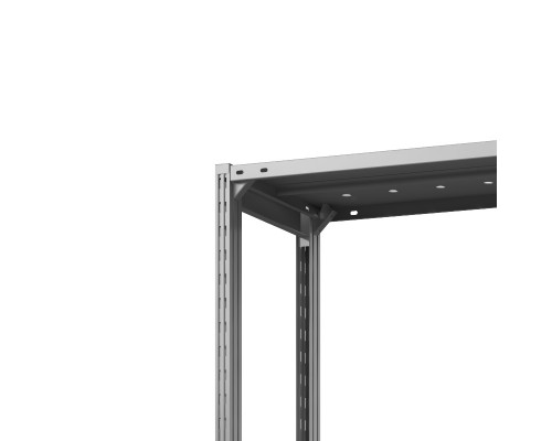 Стеллаж металлический ТСУ Универсал, 2000x760x500 мм. Полки: метал. перф.  4 шт.