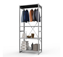 Стеллаж металлический ТСУ Универсал, 2500x1060x600 мм.Штанги: 1шт. Полки: метал. усил. перф. 4 шт.