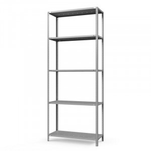 Стеллаж металлический ТС Лайт, 2500x1200x800 мм. Полки: 5 шт. метал. перф.