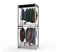 Стеллаж металлический ТСУ Универсал, 2500x1060x500 мм.Штанги: 2шт. Полки: метал. 3 шт.