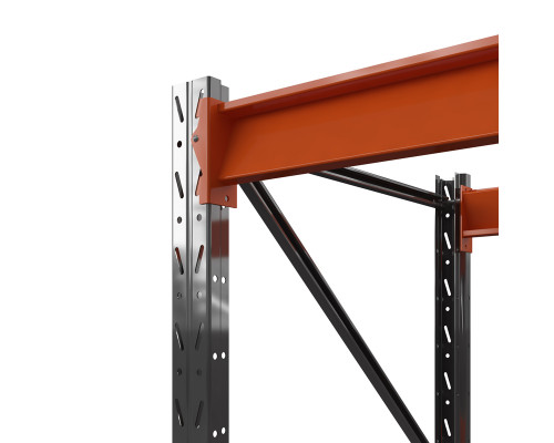 Стеллаж металлический Оптима, 2000x2500x785 мм. Ярусы: 3 шт. без настила