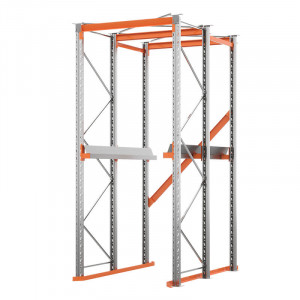 Стеллаж набивной паллетный (3000х1580х1800 мм), 1 линия, 2 яруса