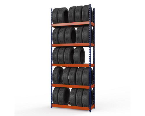 Стеллаж металлический Профи-Т для шин 3000x1540x500 мм. Ярусы:   5 шт.