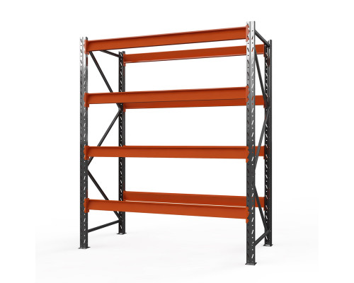 Стеллаж металлический Оптима, 2500x1530x785 мм. Ярусы: 4 шт. без настила