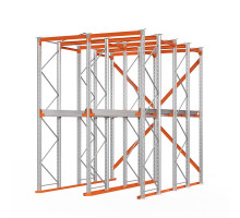 Стеллаж набивной паллетный (4000х3060х4000 мм), 2 линии, 2 яруса