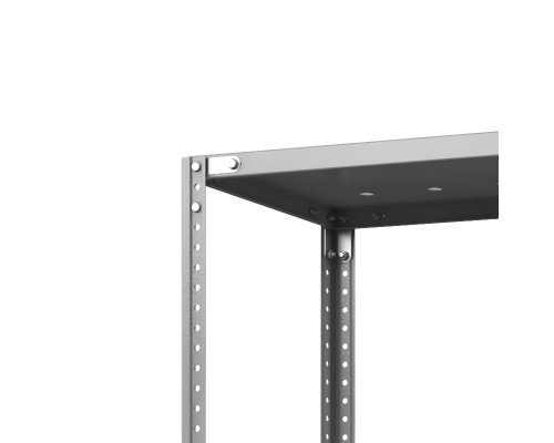 Стеллаж металлический ТС Лайт, 2200x700x600 мм. Полки: 4 шт. метал. перф.