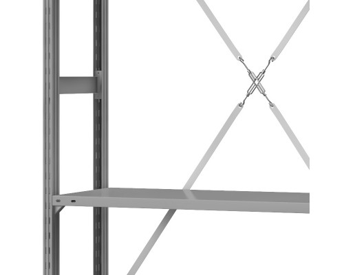 Стеллаж металлический ТСУ Универсал, 2500x1060x500 мм. Полки: метал. 5 шт.