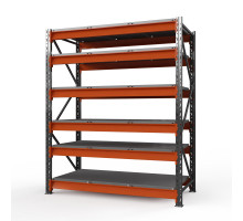 Стеллаж металлический Оптима, 3500x2500x785 мм. Ярусы: 6 шт. метал.