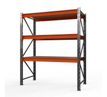 Стеллаж металлический Оптима, 2500x1250x785 мм. Ярусы: 3 шт. фанера