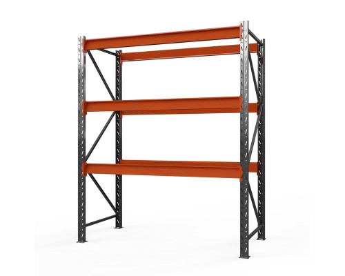 Стеллаж металлический Оптима, 3500x1250x785 мм. Ярусы: 3 шт. без настила