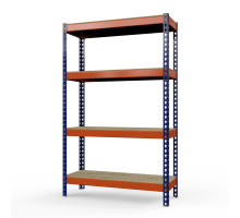 Стеллаж металлический Профи-Т 2500x1540x455 мм. Ярусы: фанера 4 шт.