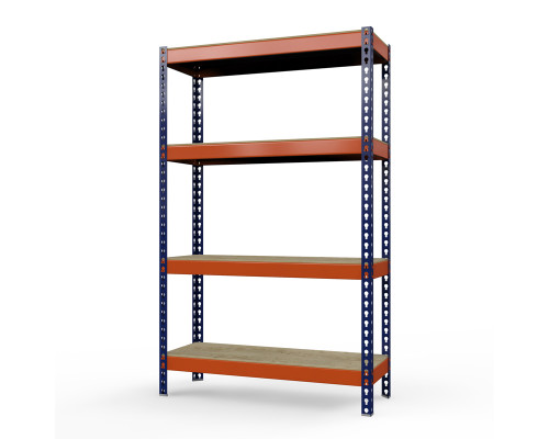Стеллаж металлический Профи-Т 2500x1540x455 мм. Ярусы: фанера 4 шт.