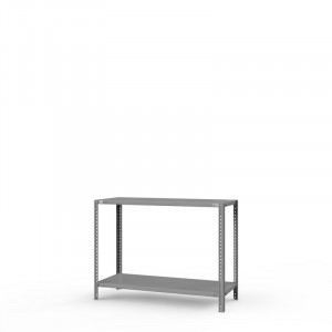 Стеллаж металлический ТС Лайт, 1000x1000x800 мм. Полки: 2 шт. метал.