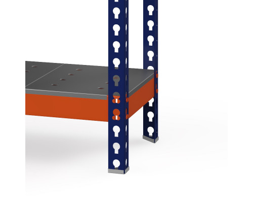 Стеллаж металлический Профи-Т 3000x1845x455 мм. Ярусы: оцинк. мет. перф. усил. 5 шт.