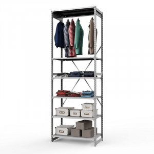 Стеллаж металлический ТСУ Универсал, 3000x1060x600 мм.Штанги: 1шт. Полки: метал. 6 шт.