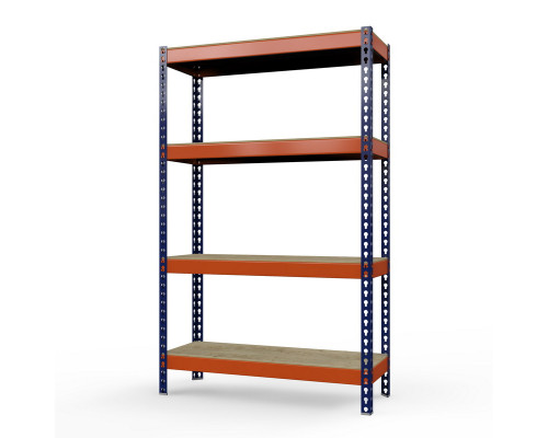 Стеллаж металлический Профи-Т 2500x1845x455 мм. Ярусы: фанера усил. 4 шт.