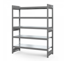 Стеллаж грузовой СГ Ультра (2500х900х500 мм) 5 ярусов, цинк