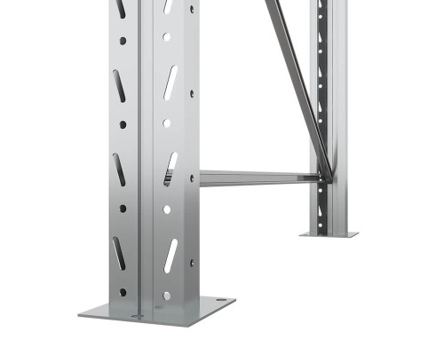 Стеллаж металлический паллетный (2500х1800х1100 мм), 2 яруса