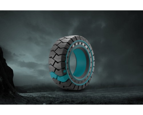 16X6-8 BOSON Premium 24H w/aperture SOLID (SH) без бурта — цельнолитая шина для вилочного погрузчика