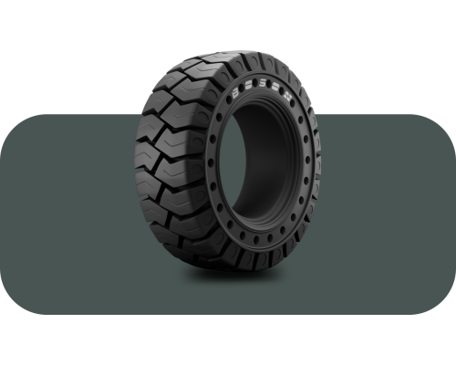 16X6-8 BOSON Premium 24H w/aperture SOLID (SH) без бурта — цельнолитая шина для вилочного погрузчика