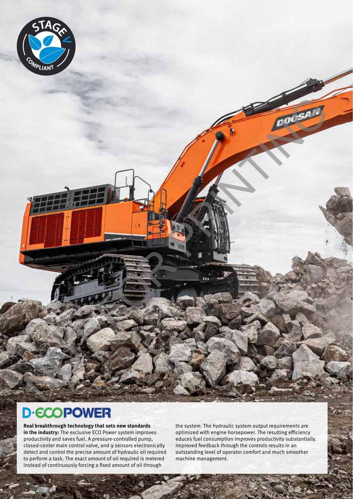 Рабочий диапазон DX800LC